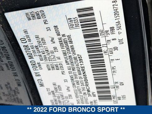 Certified 2022 Ford Bronco Sport Big Bend image 24