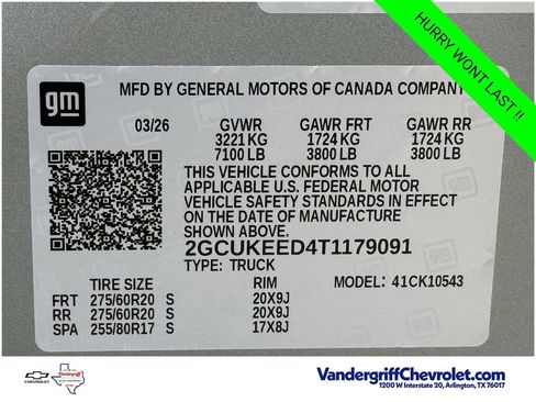 New 2026 Chevrolet Silverado 1500 RST w/ Convenience Package II AWD/4WD image 21