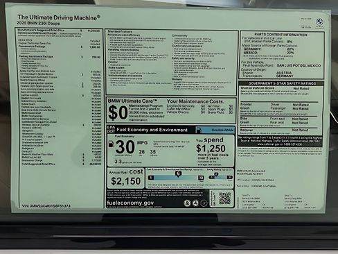 Used 2025 BMW 230i Coupe w/ Convenience Package image 27