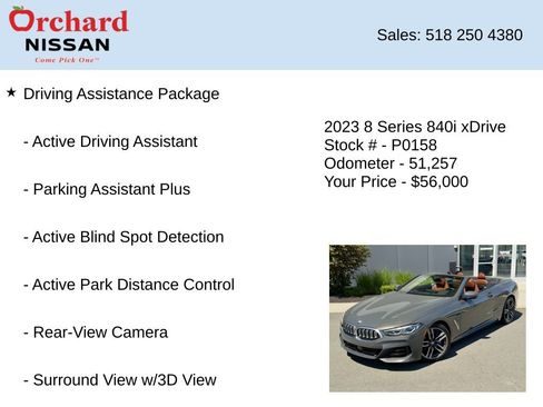 Used 2023 BMW 840i xDrive Convertible AWD/4WD image 7
