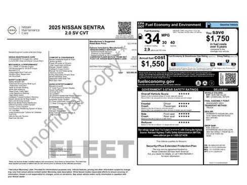 Used 2025 Nissan Sentra SV image 2