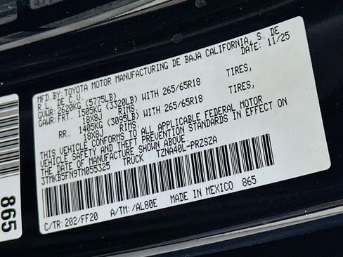 Used 2026 Toyota Tacoma SR5 RWD image 12