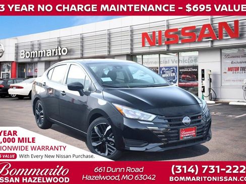 New 2025 Nissan Versa SR w/ Trunk Package image 1