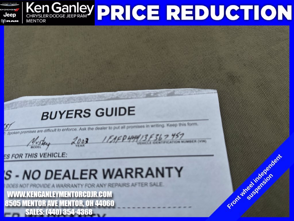 Used 2003 Ford Mustang Convertible RWD image 21
