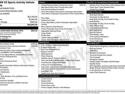 Used 2022 BMW X5 xDrive45e w/ Parking Assistance Package AWD/4WD image 1