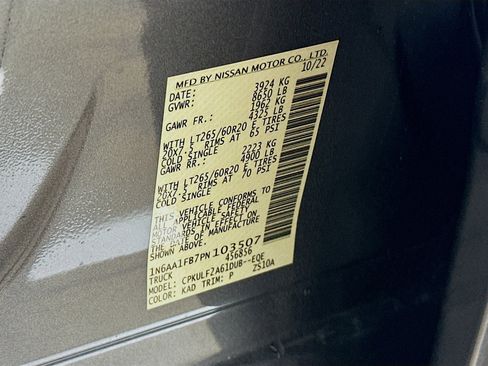 Used 2023 Nissan Titan Platinum Reserve w/ Moonroof Package image 12