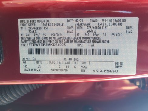 Certified 2021 Ford F150 XLT w/ Equipment Group 302A High AWD/4WD image 26