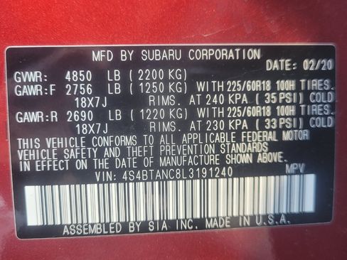 Used 2020 Subaru Outback Limited w/ Popular Package #2 image 39