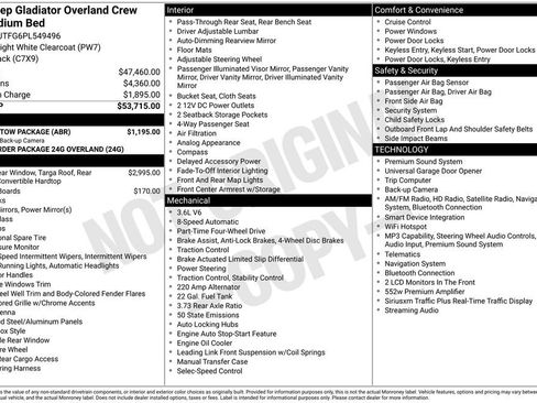 Used 2023 Jeep Gladiator Overland w/ Trailer Tow Package AWD/4WD image 27