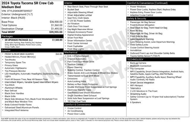 Certified 2024 Toyota Tacoma SR w/ SR Upgrade Package AWD/4WD image 23