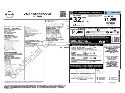 Used 2023 Nissan Rogue SL w/ SL Premium Package image 37