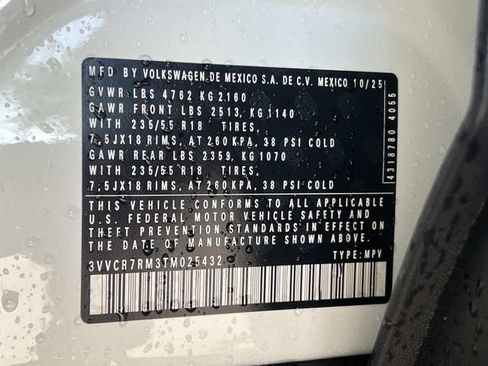 New 2026 Volkswagen Tiguan S FWD image 27