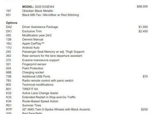 Used 2025 Mercedes-Benz E 53 AMG e 4MATIC Sedan image 4