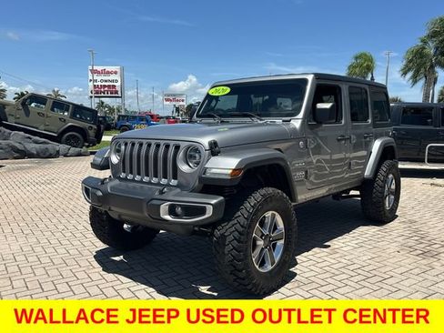 Used 2020 Jeep Wrangler Unlimited Sahara w/ LED Lighting Group AWD/4WD image 3