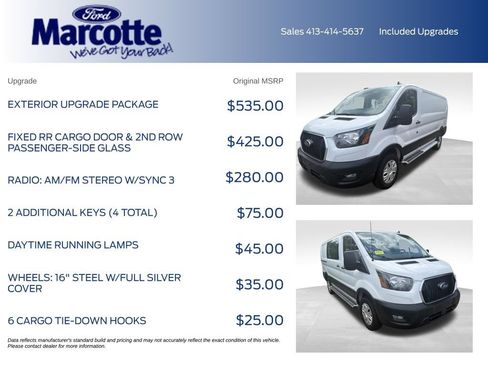 Used 2025 Ford Transit 250 Low Roof w/ Exterior Upgrade Package RWD image 4