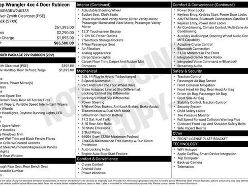 Used 2024 Jeep Wrangler Unlimited Rubicon 4xe AWD/4WD image 4