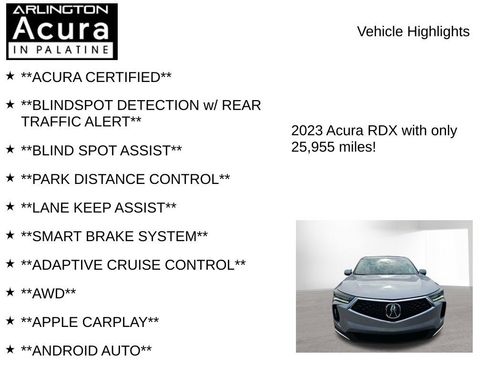 Used 2023 Acura RDX AWD w/ Advance Package image 7