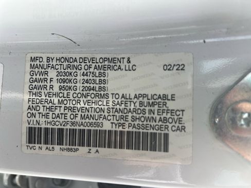 Certified 2022 Honda Accord Sport image 35