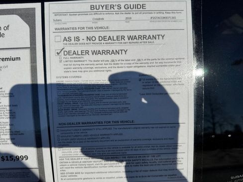 Used 2019 Subaru Crosstrek 2.0i Premium image 38