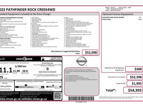 Used 2023 Nissan Pathfinder Rock Creek AWD/4WD image 8