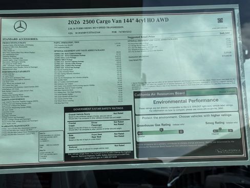New 2026 Mercedes-Benz Sprinter 2500 image 12