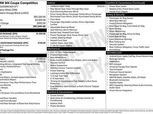 Used 2024 BMW M4 Competition w/ Executive Package RWD image 31