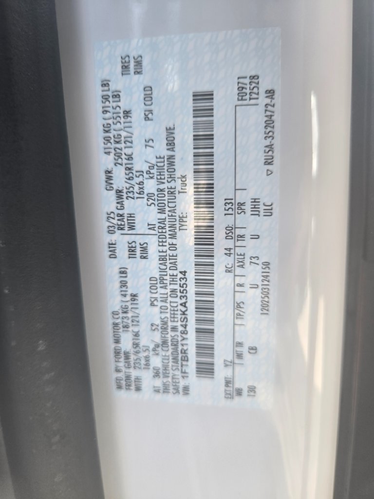 Used 2025 Ford Transit 250 Low Roof w/ Exterior Upgrade Package RWD image 14