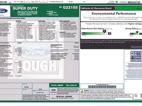 Used 2022 Ford F250 King Ranch w/ Tremor Off-Road Package image 67