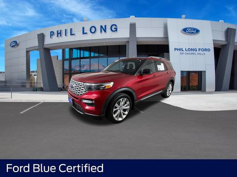 Certified 2021 Ford Explorer Platinum w/ Equipment Group 601A AWD/4WD image 1