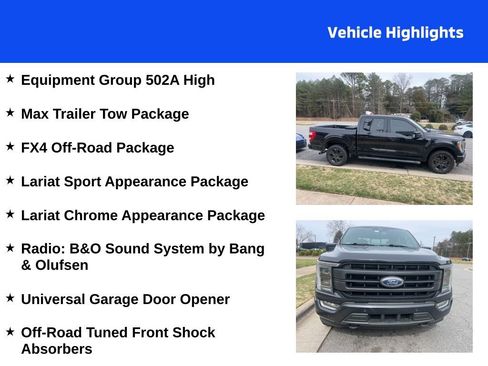 Used 2022 Ford F150 Lariat w/ Equipment Group 502A High image 4