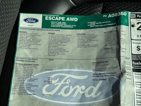 Certified 2023 Ford Escape ST-Line w/ Tech Pack #1 AWD/4WD image 35