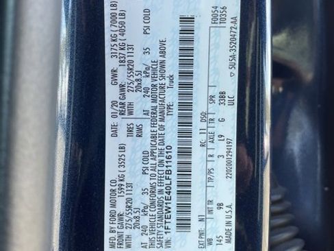 Used 2020 Ford F150 Platinum w/ Equipment Group 701A Luxury image 36