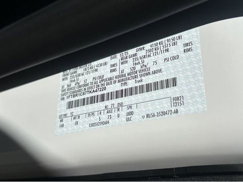 New 2026 Ford Transit 250 148 Medium Roof w/ Load Area Protection Package image 7