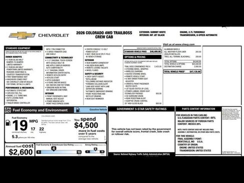 New 2026 Chevrolet Colorado Trail Boss image 3