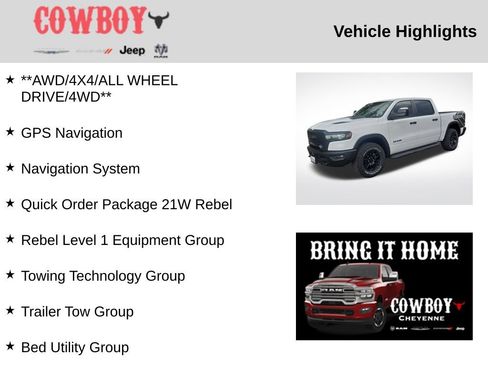 Used 2025 RAM 1500 Rebel w/ Trailer Tow Group AWD/4WD image 5