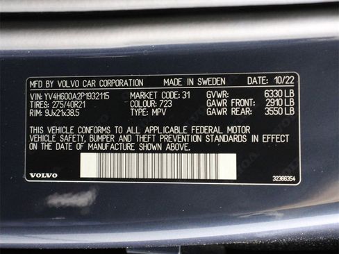 Certified 2023 Volvo XC90 T8 Ultimate w/ Protection Package Premier image 16