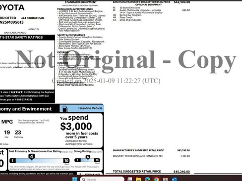 Used 2025 Toyota Tacoma TRD Off-Road image 4