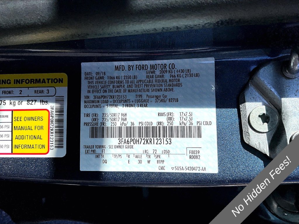 Used 2019 Ford Fusion SE FWD image 29