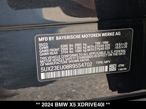 Used 2024 BMW X5 xDrive40i w/ Premium Package AWD/4WD image 31