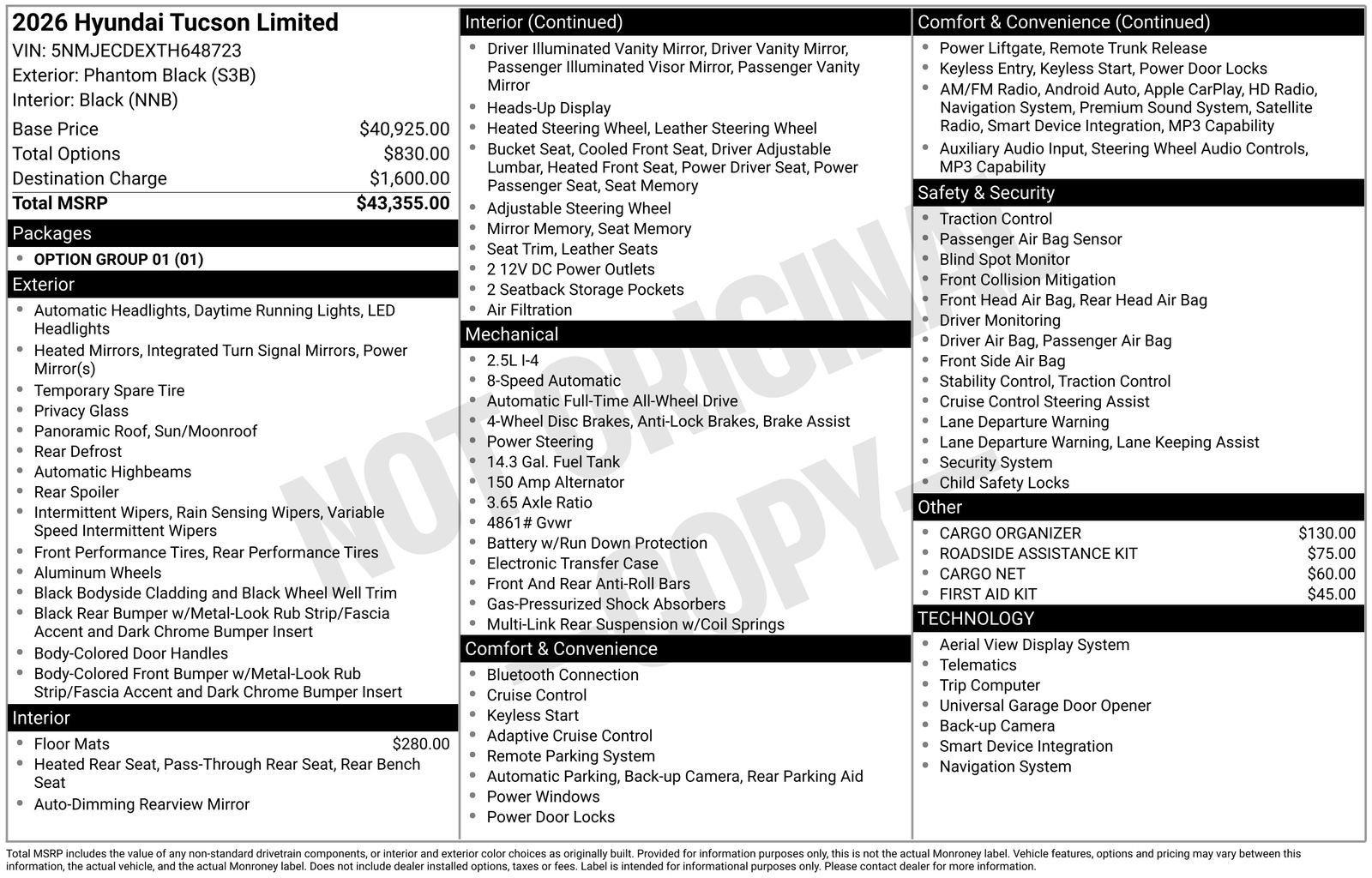 New 2026 Hyundai Tucson Limited AWD/4WD image 29