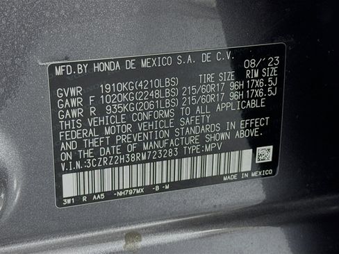 Certified 2024 Honda HR-V LX image 29