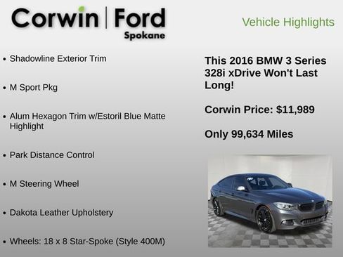 Used 2016 BMW 328i Gran Turismo xDrive image 30