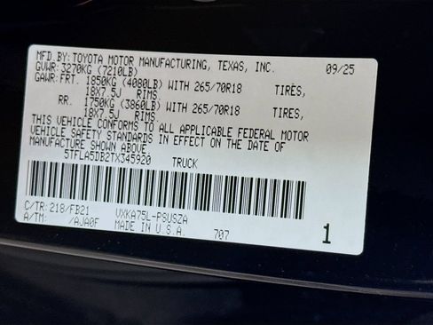 Certified 2026 Toyota Tundra SR5 AWD/4WD image 37