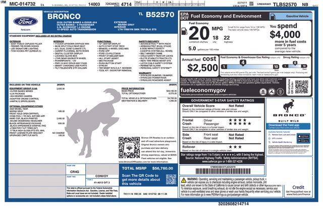 New 2026 Ford Bronco Outer Banks AWD/4WD image 26