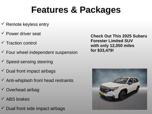 Used 2025 Subaru Forester Limited AWD/4WD image 13