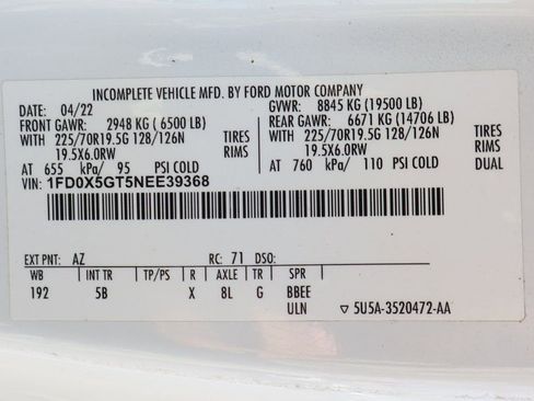 Used 2022 Ford F550 2WD SuperCab Super Duty image 59