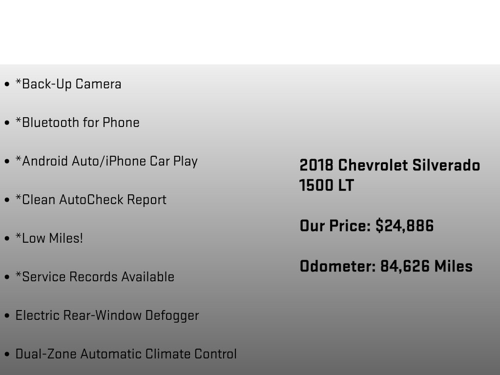 Used 2018 Chevrolet Silverado 1500 LT w/ All Star Edition AWD/4WD image 12