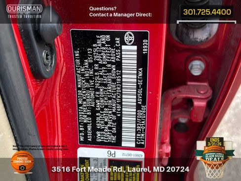 Used 2013 Toyota Camry LE image 22