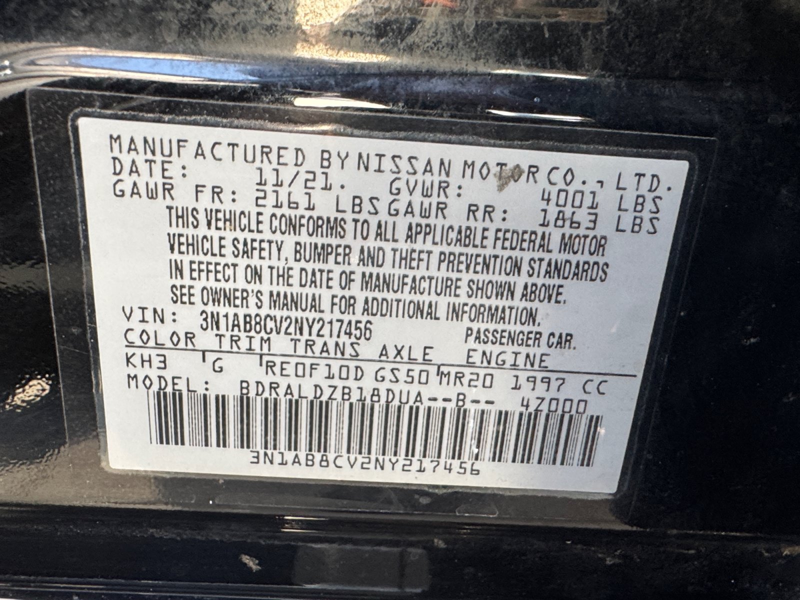 Used 2022 Nissan Sentra SV w/ All-Weather Package FWD image 16