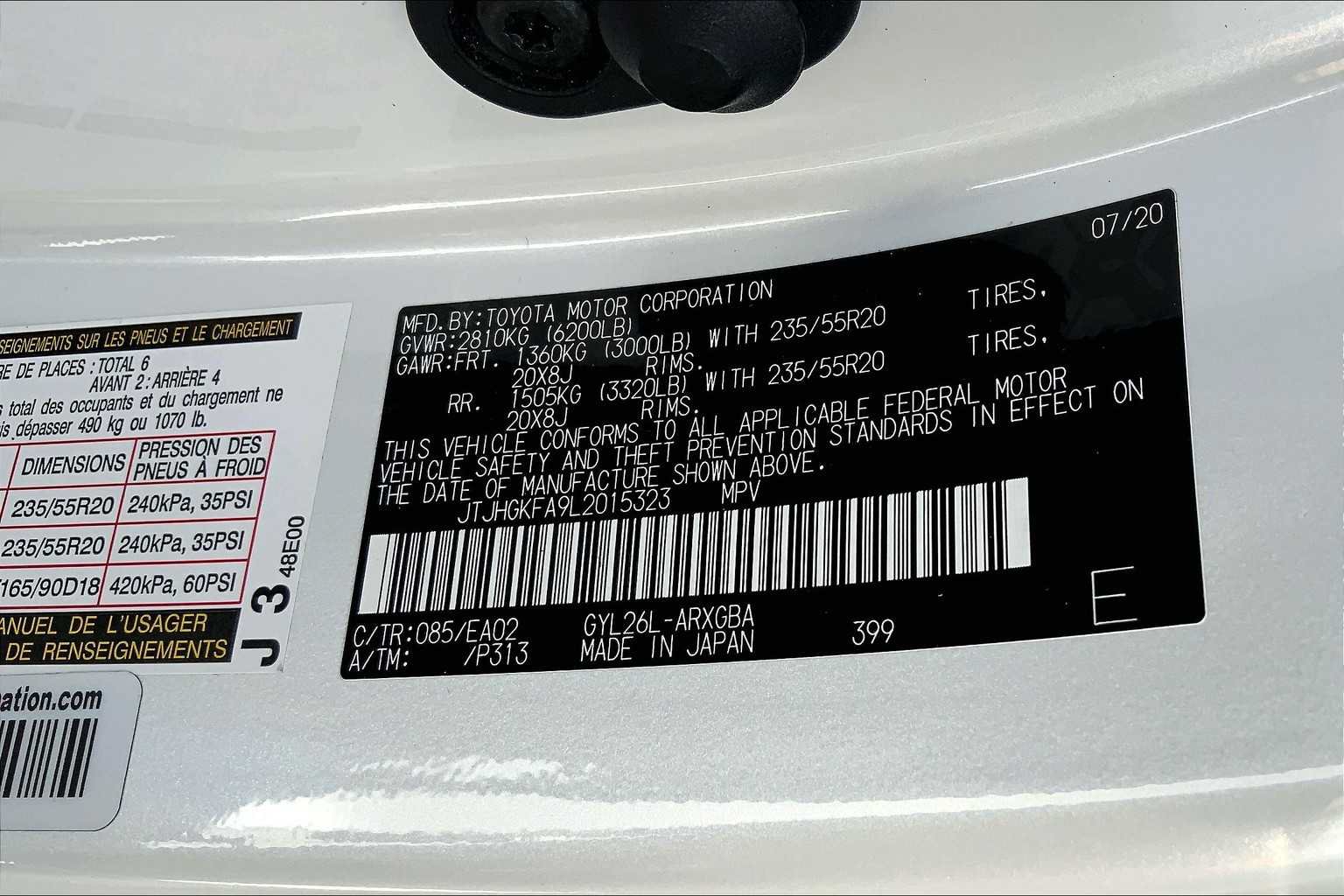 Used 2020 Lexus RX 450hL AWD w/ Premium Package image 37